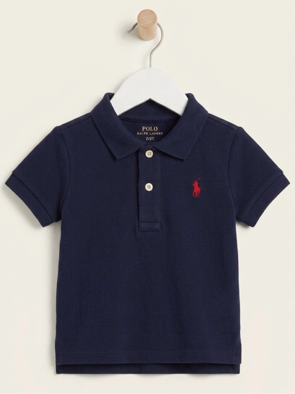 Ralph Lauren Navy Polo with Red Pony Logo